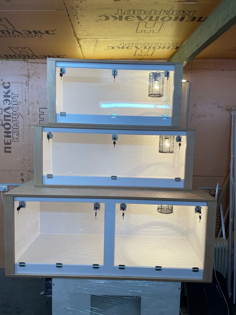 Террариумы из ЛДСП и пластика